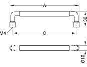 Tocco Pull Hdl ZA Bru NKl Plt 160mm cc