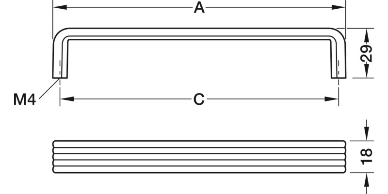 Arno Pull Hdl ZA Bru Ant Plt 160mm cc