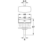 Lock ABS Plate Spring Pin ZA Chr