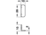 Glass Door Cyl Lever Lock A H1 PNP