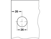 Glass Door Cyl Lever Lock A H1 PNP