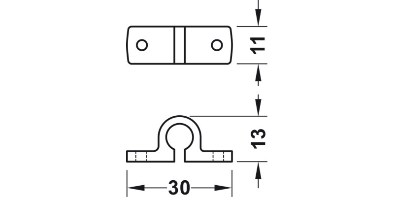 Rod Guide D6mm Pl Wht