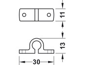 Rod Guide D6mm Pl Wht