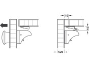 Door/Cabinet Magnetic Lock Pl Wht
