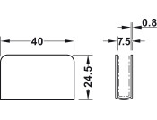 Counterplate 4-6mm Gls Dr St Blk