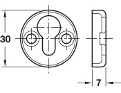 Bed Fitting-Capsule D30mm St Glv