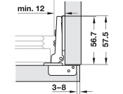 M310 94D Fridge Hinge Std FO Hos