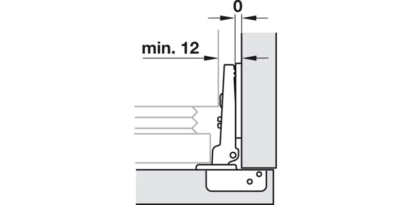 M310 94D Fridge Hinge Std FO Hos