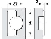 M310 94D Fridge Hinge Std FO Hos