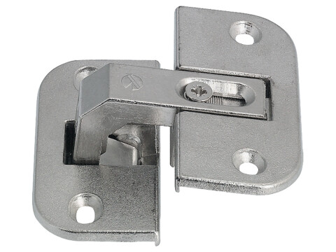 150D Pie-Cut Corner Hinge 15-24mm Zinc