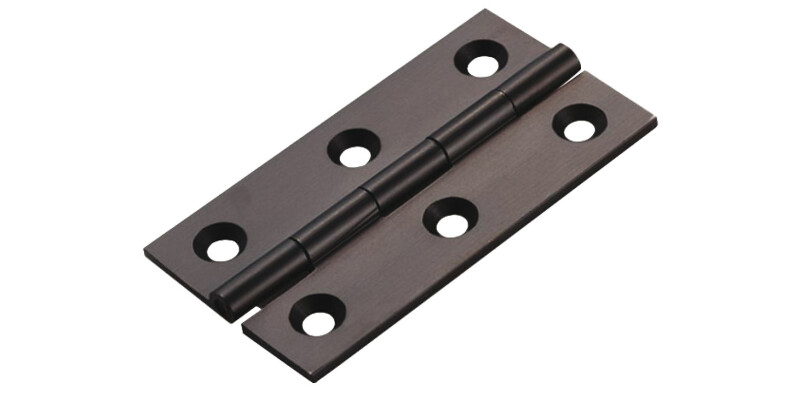 Butt Hinge 64x35mm w SS Pin Brs M.Blk