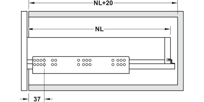 MX Slim A30 DrwRun SC Syc 550mm