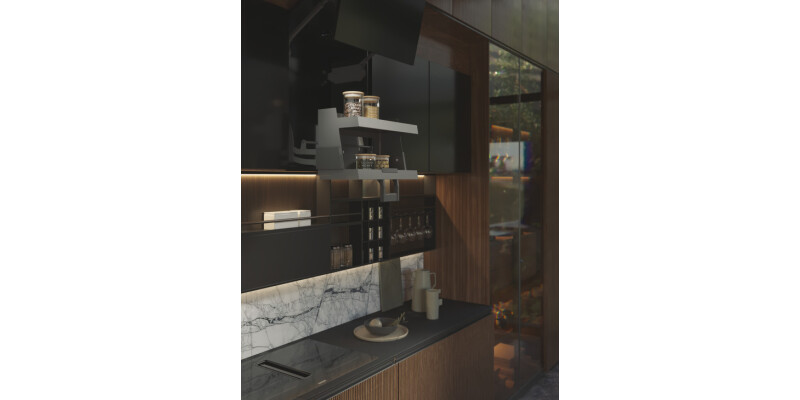 Yo-Yo Pull Down 2-Tier Shelf  600mm