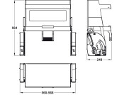 Yo-Yo Pull Down 2-Tier Shelf  600mm