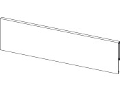 MXS Slim Panel 1100mm Alu Blk