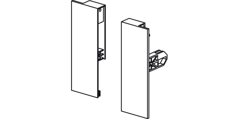 MXS Slim Fnt Brkt Set 84mm Pl Blk