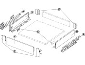 MXS Slim Fnt Brkt Set 84mm Pl Blk