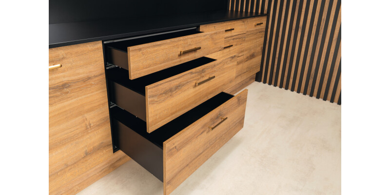 MXS Slim Std Drw Set 35kg 84/270mm Blk