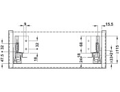 MXS Slim Std Drw Set 35kg 84/270mm Blk