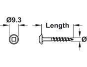 Pocket Hole Scr Prt Dome D3.75x30mm x500