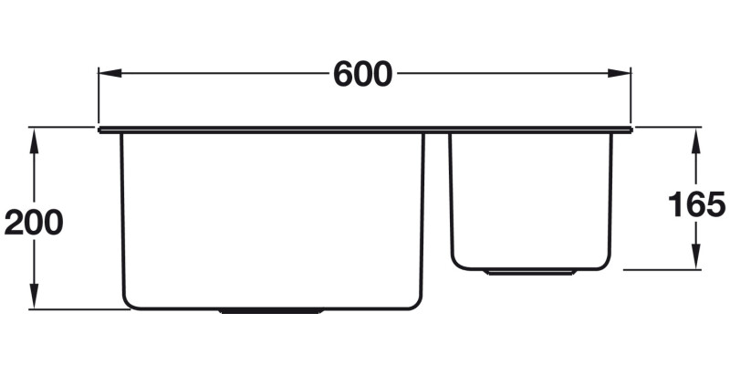 Smeg Mira VSTR4018-2 1.75B RH Sink SS