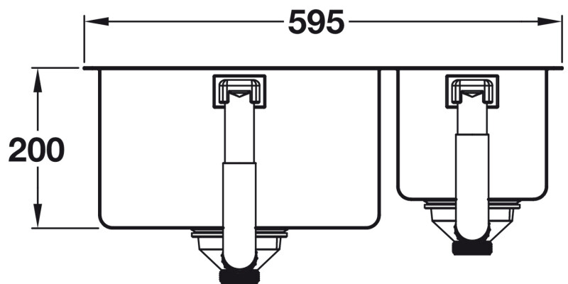 Grohe K700 UM 595mm 1.5B LH Sink SS