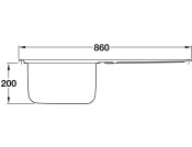Abode AW5111 Neron 860 1.0B UH Sink SS