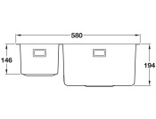 Abode AW5126 Matrix R15 1.5B LH Sink SS