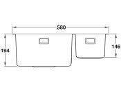 Abode AW5124 Matrix R15 1.5B RH Sink SS
