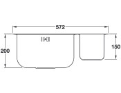 Abode AW5017 Matrix R50 1.5B RH Sink SS