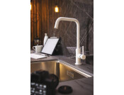 Abode AT2207 Althia Sgl Lvr U-Tap M.Wht