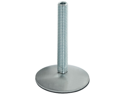 Plinth Adj Screw M10x60mm D50mm BSS/Blk