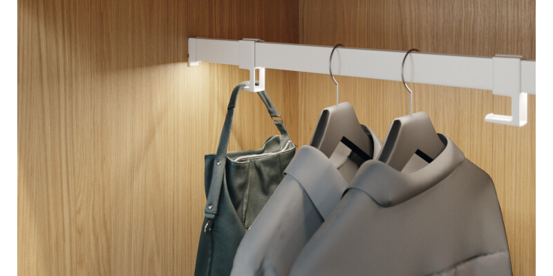 Dresscode W/Robe Rail 2500mm Gry