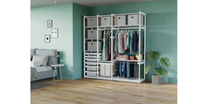 Dresscode W/Robe Rail 2500mm Gry