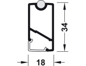 Dresscode W/Robe Rail 2500mm Gry