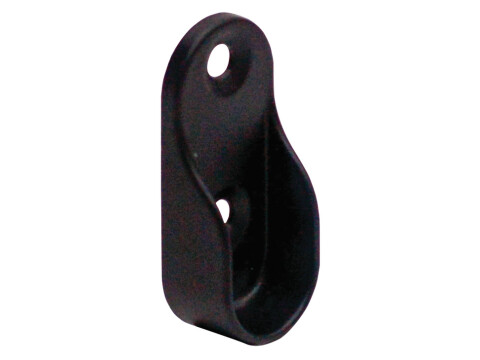 W/Robe Socket  for Oval Rails ZA M.Blk