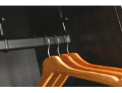 W/Robe Socket  for Oval Rails ZA M.Blk