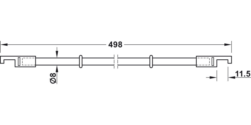 Dresscode Trouser Hldr 498mm Pl/St Gry