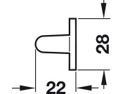 W/Robe Tie+Belt Hldr 398mm cc St/ZA CP