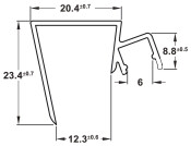 Loox5C Flex LED1350 1200mm Plinth Prof B