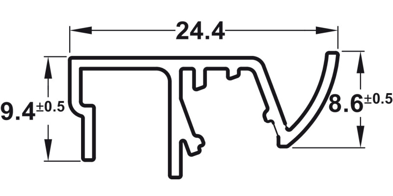 Loox5C Flex LED1350 Gola Prof 1200mm Blk