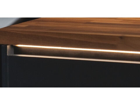 Gola Profile, Length 1200 mm, Plastic, for Flex System