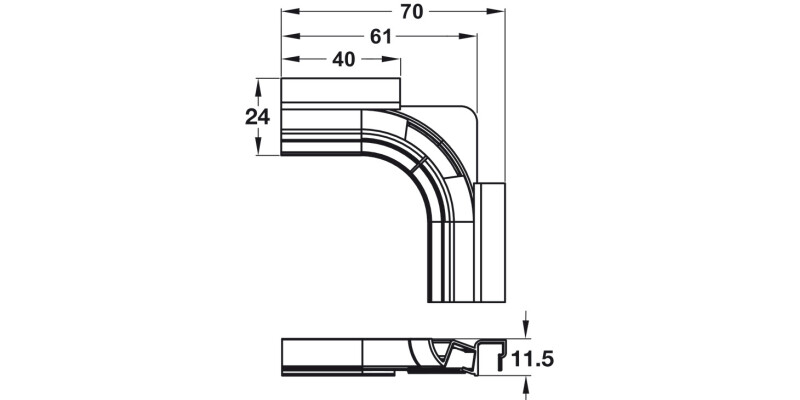 Loox5C Flex LED1350 Gola Inr Crn Pl Blk