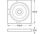 Zuma Smart Bezel w Alexa Sqr Pl Wht