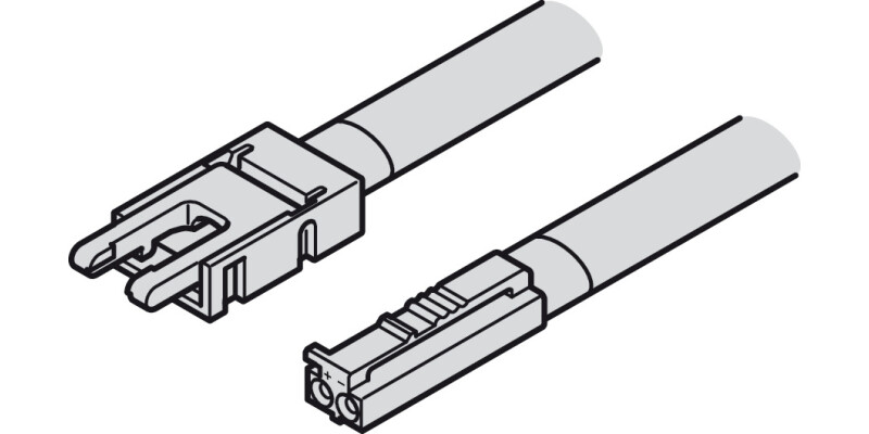 Loox5 8mm COB IP20 Drv-Lgt Lead 12V 0.5m