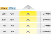 Loox5 LED3102 Plinth 5Set 24V/0.3W 27-50