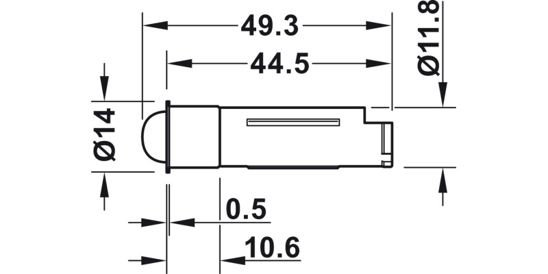Loox IP20 Mod Mot Detector 0.5/1/3 Mins