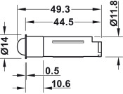Loox IP20 Mod Mot Detector 0.5/1/3 Mins