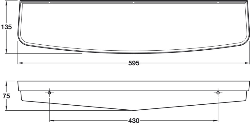 Nyma Pro Anti-Bac Duraplast Shelf Wht