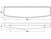 Nyma Pro Anti-Bac Duraplast Shelf Wht